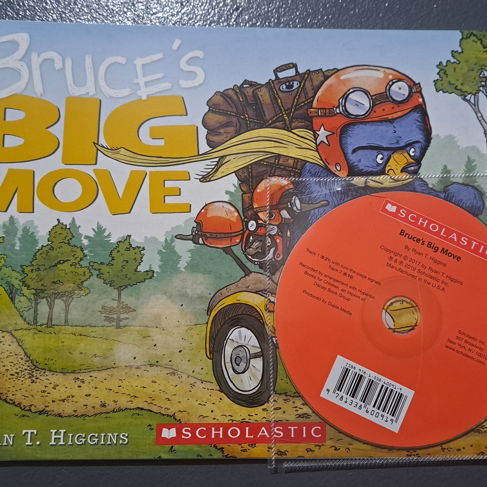 New Scholastic Bruce's Big Move Book & CD Set